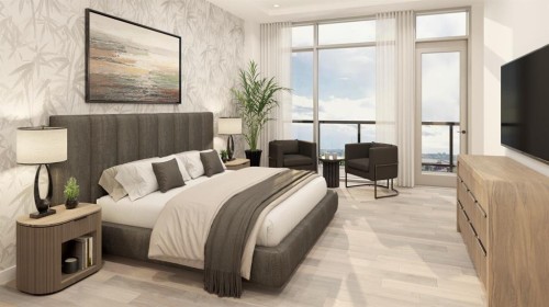 206-4180 Kovitz Avenue Nw, Calgary, AB - Indoor Photo Showing Bedroom