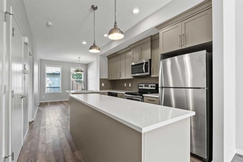 226 Cornerstone Avenue Ne, Calgary, AB - Indoor Photo Showing Kitchen With Stainless Steel Kitchen With Upgraded Kitchen