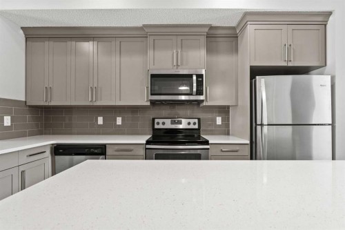 226 Cornerstone Avenue Ne, Calgary, AB - Indoor Photo Showing Kitchen With Stainless Steel Kitchen With Upgraded Kitchen