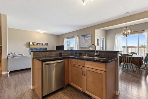 114 Everglen Crescent Sw, Calgary, AB - Indoor Photo Showing Kitchen With Double Sink