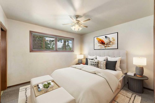 4207 Brisebois Drive Nw, Calgary, AB - Indoor Photo Showing Bedroom