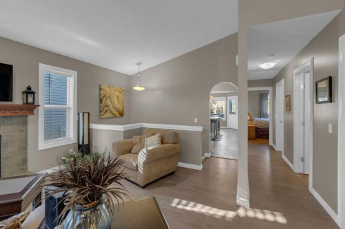 266 Canals Circle Sw, Airdrie, AB - Indoor With Fireplace