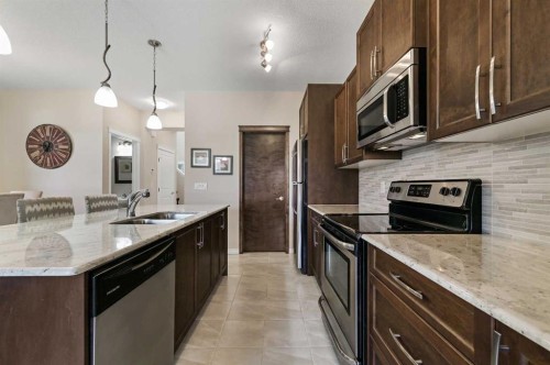 70 Nolanfield Terrace Nw, Calgary, AB - Indoor Photo Showing Kitchen With Stainless Steel Kitchen With Double Sink With Upgraded Kitchen