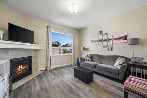 70 Nolanfield Terrace Nw, Calgary, AB - Indoor Photo Showing Living Room With Fireplace