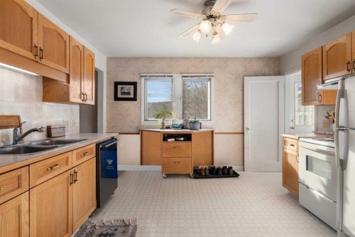 4327 20 Avenue Nw, Calgary, AB - Indoor Photo Showing Kitchen With Double Sink