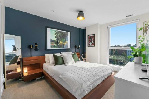 810-303 13 Avenue Sw, Calgary, AB - Indoor Photo Showing Bedroom