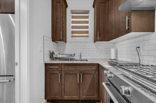 95 Redstone Heights Ne, Calgary, AB - Indoor Photo Showing Kitchen With Stainless Steel Kitchen With Upgraded Kitchen