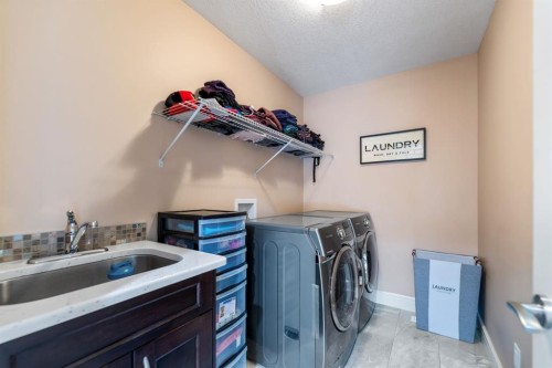 19 Saddlelake View Ne, Calgary, AB - Indoor Photo Showing Laundry Room