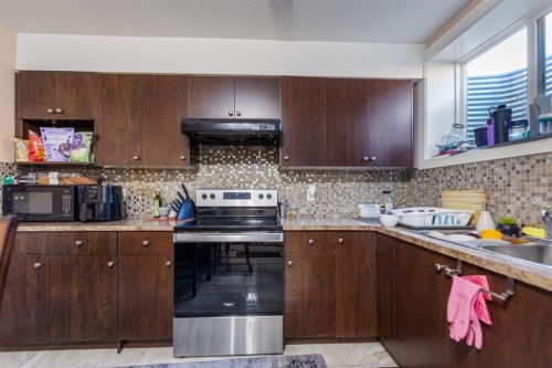 19 Saddlelake View Ne, Calgary, AB - Indoor Photo Showing Kitchen With Double Sink