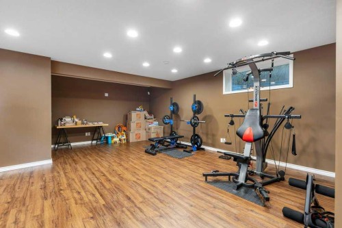119 Valley Stream Circle Nw, Calgary, AB - Indoor Photo Showing Gym Room
