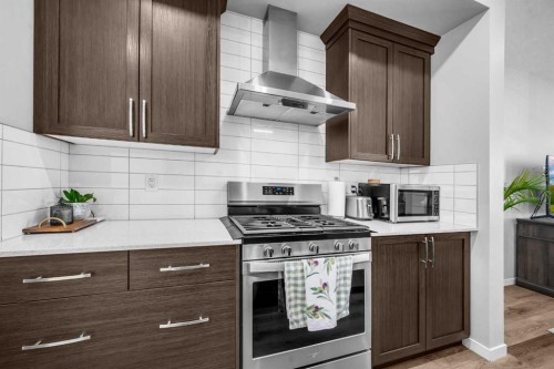 169 Dawson Drive, Chestermere, AB - Indoor Photo Showing Kitchen