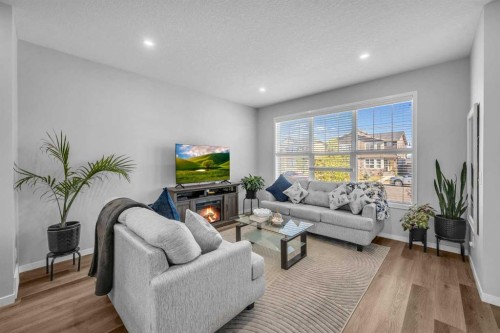 169 Dawson Drive, Chestermere, AB - Indoor Photo Showing Living Room