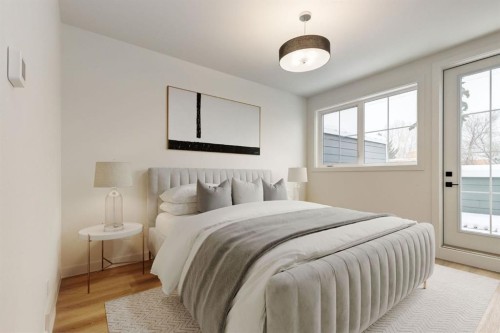 1651 8 Avenue Nw, Calgary, AB - Indoor Photo Showing Bedroom
