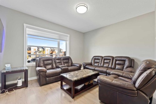 1529 Cornerstone Boulevard Ne, Calgary, AB - Indoor Photo Showing Living Room