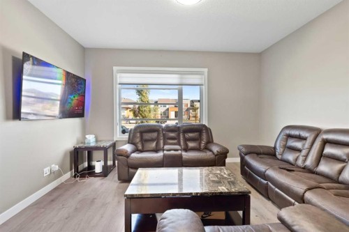 1529 Cornerstone Boulevard Ne, Calgary, AB - Indoor Photo Showing Living Room