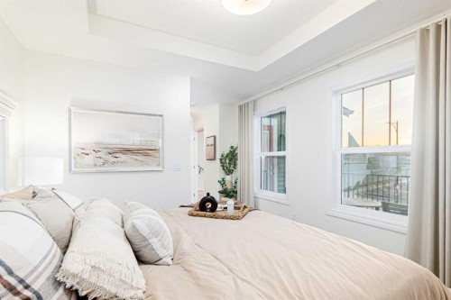 2166 Bayview Drive Sw, Airdrie, AB - Indoor Photo Showing Bedroom