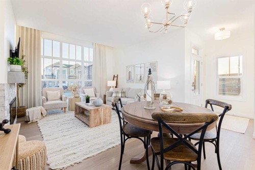 2166 Bayview Drive Sw, Airdrie, AB - Indoor Photo Showing Dining Room