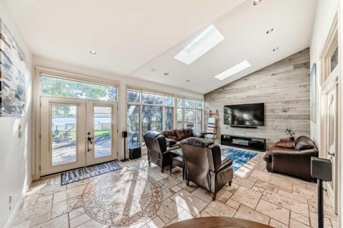 716 West Chestermere Drive, Chestermere, AB - Indoor With Fireplace