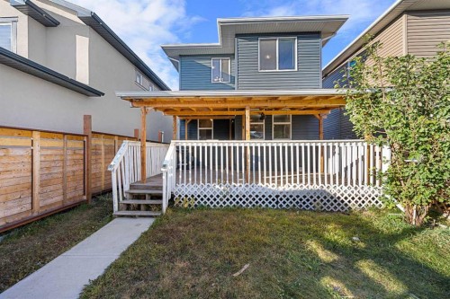 53 Redstone Villas Ne, Calgary, AB - Outdoor With Deck Patio Veranda With Exterior