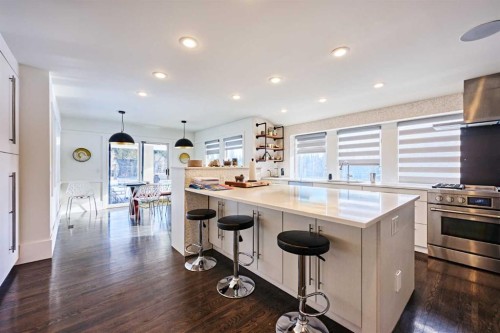 31 Williams Place, Bragg Creek, AB - Indoor Photo Showing Kitchen With Upgraded Kitchen