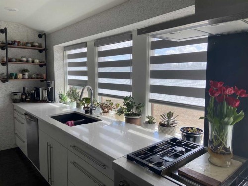 31 Williams Place, Bragg Creek, AB - Indoor Photo Showing Kitchen With Double Sink