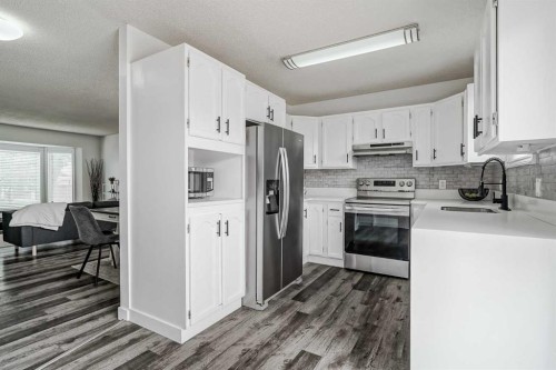 347 Whitefield Drive Ne, Calgary, AB - Indoor Photo Showing Kitchen With Stainless Steel Kitchen
