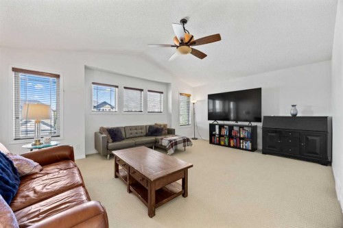 83 Aspen Stone Terrace Sw, Calgary, AB - Indoor Photo Showing Living Room