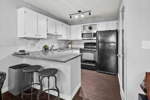 205-1001 68 Avenue Sw, Calgary, AB - Indoor Photo Showing Kitchen