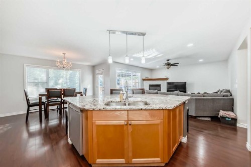 574 Chaparral Drive Se, Calgary, AB - Indoor Photo Showing Kitchen With Double Sink