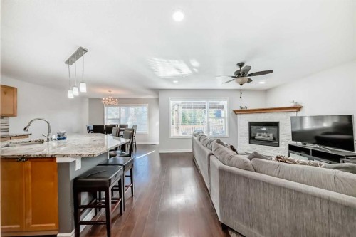 574 Chaparral Drive Se, Calgary, AB - Indoor With Fireplace