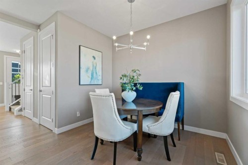 332 Lawthorn Way Se, Airdrie, AB - Indoor Photo Showing Dining Room