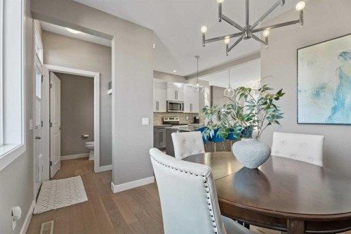 332 Lawthorn Way Se, Airdrie, AB - Indoor Photo Showing Dining Room