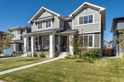 332 Lawthorn Way Se, Airdrie, AB - Outdoor With Facade