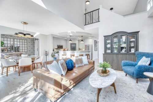 47 Cranleigh Green Se, Calgary, AB - Indoor Photo Showing Living Room
