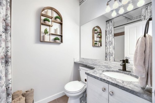 47 Cranleigh Green Se, Calgary, AB - Indoor Photo Showing Bathroom