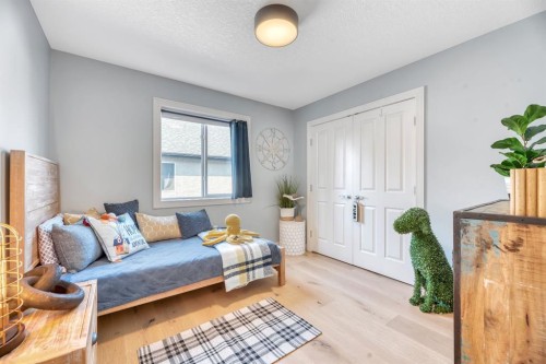 47 Cranleigh Green Se, Calgary, AB - Indoor Photo Showing Bedroom