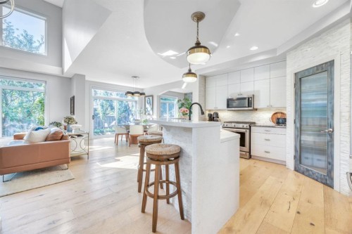 47 Cranleigh Green Se, Calgary, AB - Indoor Photo Showing Kitchen With Upgraded Kitchen