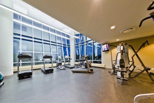 1403-99 Spruce Place Sw, Calgary, AB - Indoor Photo Showing Gym Room