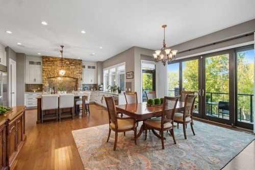 41 Evergreen Mount Sw, Calgary, AB - Indoor Photo Showing Dining Room