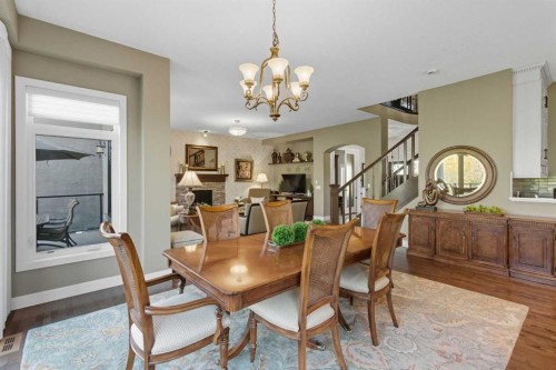 41 Evergreen Mount Sw, Calgary, AB - Indoor Photo Showing Dining Room