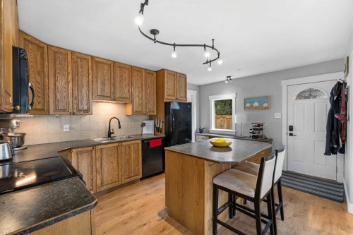 8736 34 Avenue Nw, Calgary, AB - Indoor Photo Showing Kitchen With Double Sink