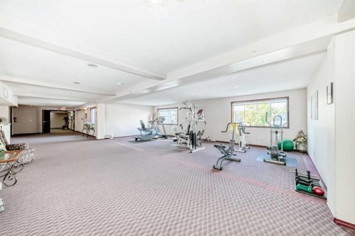 112-2850 51 Street Sw, Calgary, AB - Indoor Photo Showing Gym Room