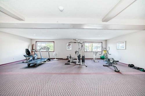 112-2850 51 Street Sw, Calgary, AB - Indoor Photo Showing Gym Room