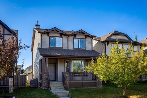 605 Morningside Park Sw, Airdrie, AB - Outdoor With Deck Patio Veranda With Facade