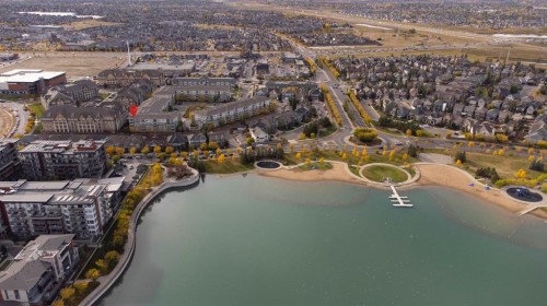 2206-11 Mahogany Row Se, Calgary, AB - Outdoor With Body Of Water With View