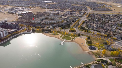 2206-11 Mahogany Row Se, Calgary, AB - Outdoor With Body Of Water With View