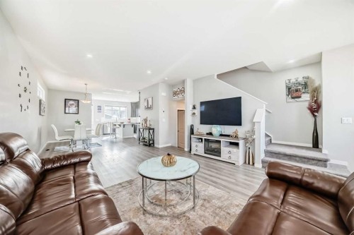 868 West Lakeview Drive, Chestermere, AB - Indoor Photo Showing Living Room