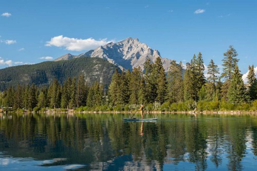 109-200 Three Sisters Drive, Canmore, AB - Outdoor With Body Of Water With View
