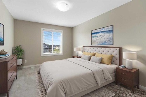 33 Silverado Crest Bay Sw, Calgary, AB - Indoor Photo Showing Bedroom