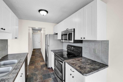 402-409 1 Avenue Ne, Calgary, AB - Indoor Photo Showing Kitchen With Double Sink